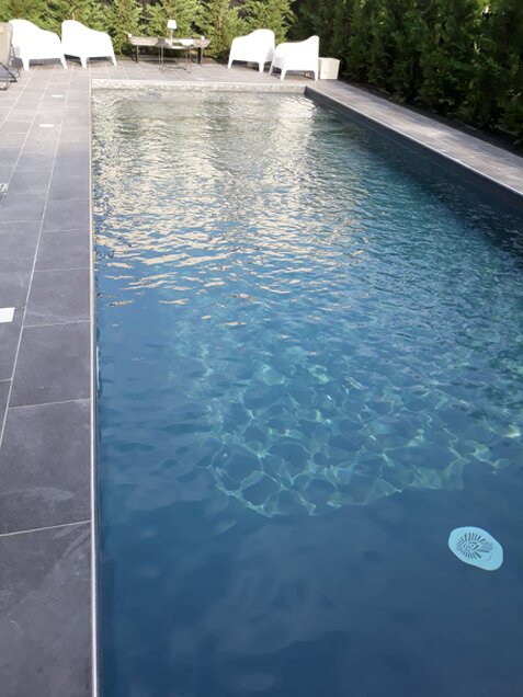 Piscina a Skimmer con telo scuro a Parma